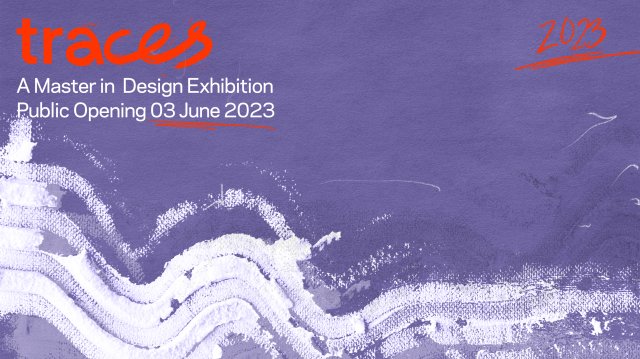 Plakat for designutstillingen "Traces"